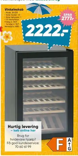 Bilka Vinkøleskab tilbud