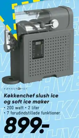 Bilka Køkkenchef slush ice og soft ice maker tilbud