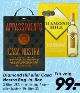 Bilka Diamond Hill eller Casa Nostra Bag-in-Box tilbud