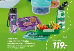 Bilka Jas&Mika eller Morten Münster madkasse eller drikkedunk tilbud