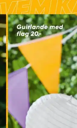 Bilka Guirlande med flag tilbud