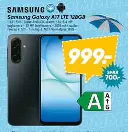 Bilka Samsung Galaxy A17 LTE 128GB tilbud