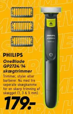 Bilka PHILIPS OneBlade QP2724/14 skægtrimmer tilbud