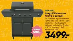 Bilka Nexgrill Embermax hybrid 4 gasgrill tilbud