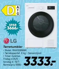 Bilka LG Tørretumbler tilbud