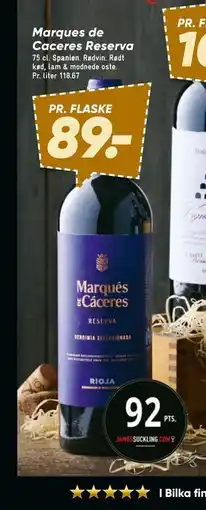 Bilka Marques de Caceres Reserva tilbud