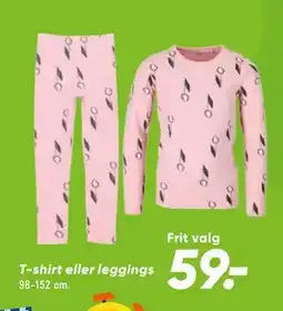 Bilka T-shirt eller leggings tilbud