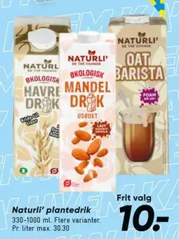 Bilka Naturli’ plantedrik tilbud