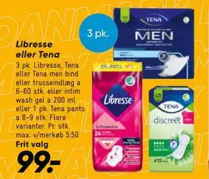 Bilka Libresse eller Tena tilbud