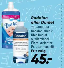 Bilka Rodalon eller Dunlet tilbud