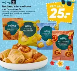Bilka Madbrød eller ciabatta med chokolade tilbud