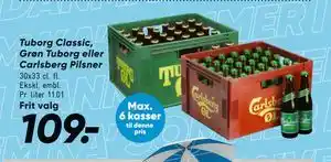 Bilka Tuborg Classic, Grøn Tuborg eller Carlsberg Pilsner tilbud