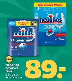 Netto Neophos opvasketabs tilbud