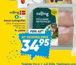 Bilka salling Dansk kyllingefilet tilbud