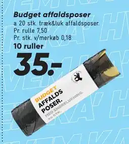 Bilka Budget affaldsposer tilbud