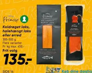 Bilka Koldrøget laks, halehængt laks eller ørred tilbud