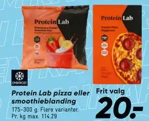 Bilka Protein Lab pizza eller smoothieblanding tilbud