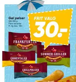 Bilka Gøl pølser tilbud