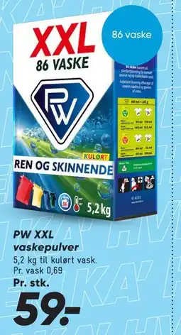 Bilka PW XXL vaskepulver tilbud