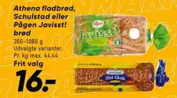 Bilka Athena fladbrød, Schulstad eller Pågen Javisst! brød tilbud