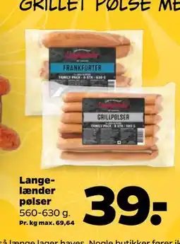 Netto Langelænder pølser tilbud