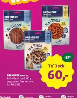 Maxi Zoo PREMIERE snacks tilbud