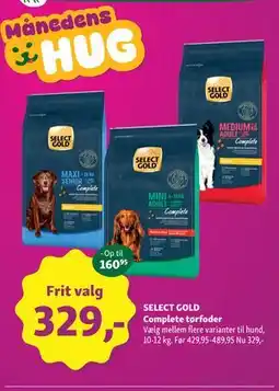 Maxi Zoo SELECT GOLD Complete tørfoder tilbud