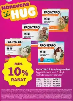 Maxi Zoo FRONTPRO flåt- & loppemiddel tilbud