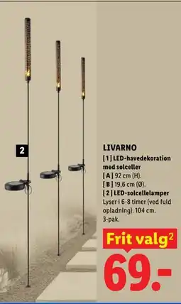 Lidl LIVARNO LED-solcellelamper tilbud