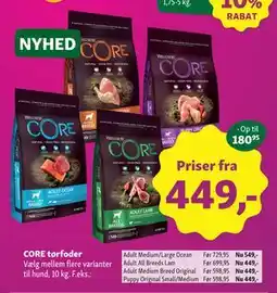Maxi Zoo CORE tørfoder tilbud