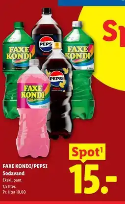Lidl FAXE KONDI/PEPSI tilbud