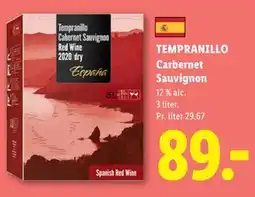 Lidl TEMPRANILLO Carbernet Sauvignon tilbud