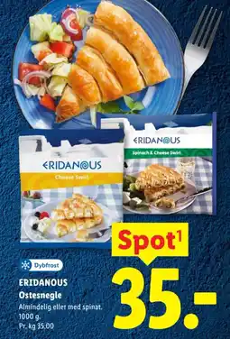 Lidl Eridanous Ostesnegle tilbud