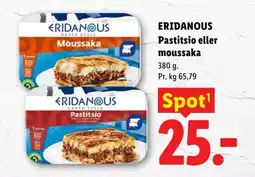 Lidl Eridanous Pastitsio eller moussaka tilbud