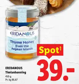 Lidl Eridanous Timianhonning tilbud