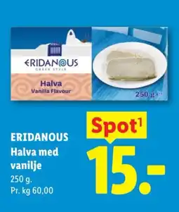 Lidl Eridanous Halva med vanilje tilbud