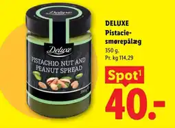 Lidl Deluxe Pistacie- smørepålæg tilbud
