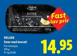 Lidl Deluxe Smør med havsalt tilbud