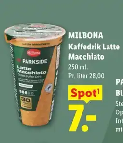 Lidl Milbona Kaffedrik Latte Macchiato tilbud