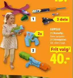 Lidl Lupilu [1] Kastefly [2] Vandpistol tilbud