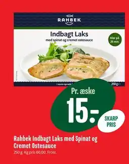 Min Købmand Rahbek Indbagt Laks med Spinat og Cremet Ostesauce tilbud