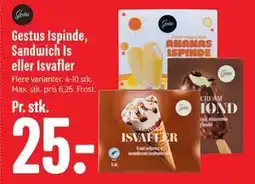 Min Købmand Gestus Ispinde, Sandwich Is eller Isvafler tilbud
