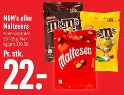 Min Købmand M&M’s eller Maltesers tilbud