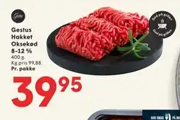 SPAR Gestus Hakket Oksekød 8-12 % tilbud