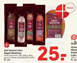 SPAR Gøl Salami eller Røget Medister tilbud