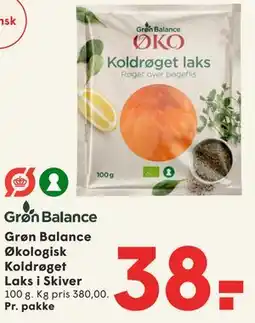 SPAR Grøn Balance Økologisk Koldrøget Laks i Skiver tilbud