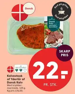 SPAR Kalvesteak af Yderlår af Dansk Kalv tilbud
