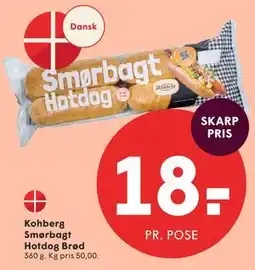SPAR Kohberg Smørbagt Hotdog Brød tilbud