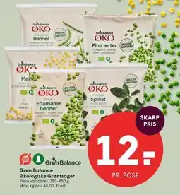 SPAR Grøn Balance Økologiske Grøntsager tilbud