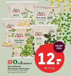 SPAR Grøn Balance Økologiske Grøntsager tilbud